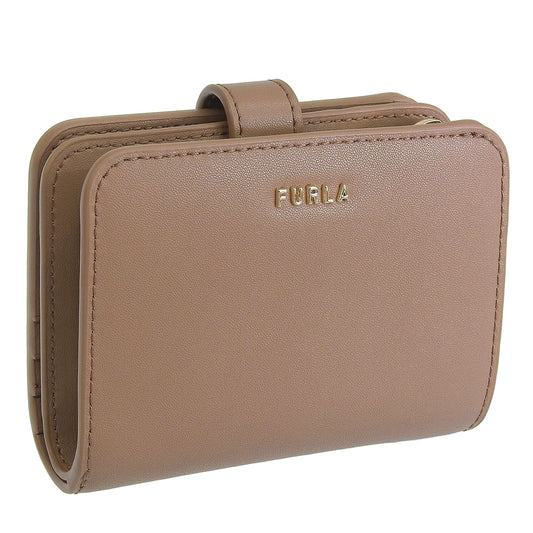 フルラ 財布 レディース 二つ折り財布 アウトレット レザー ダークベージュ CLASSIC COMPACT S WALLET WP00443BX3104YU500